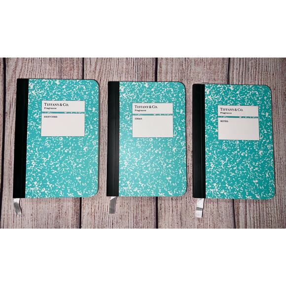 NEW 3x Set of Tiffany & Co Mini Sketches, Ideas, Notes Notebook Limited Edition - Picture 1 of 10